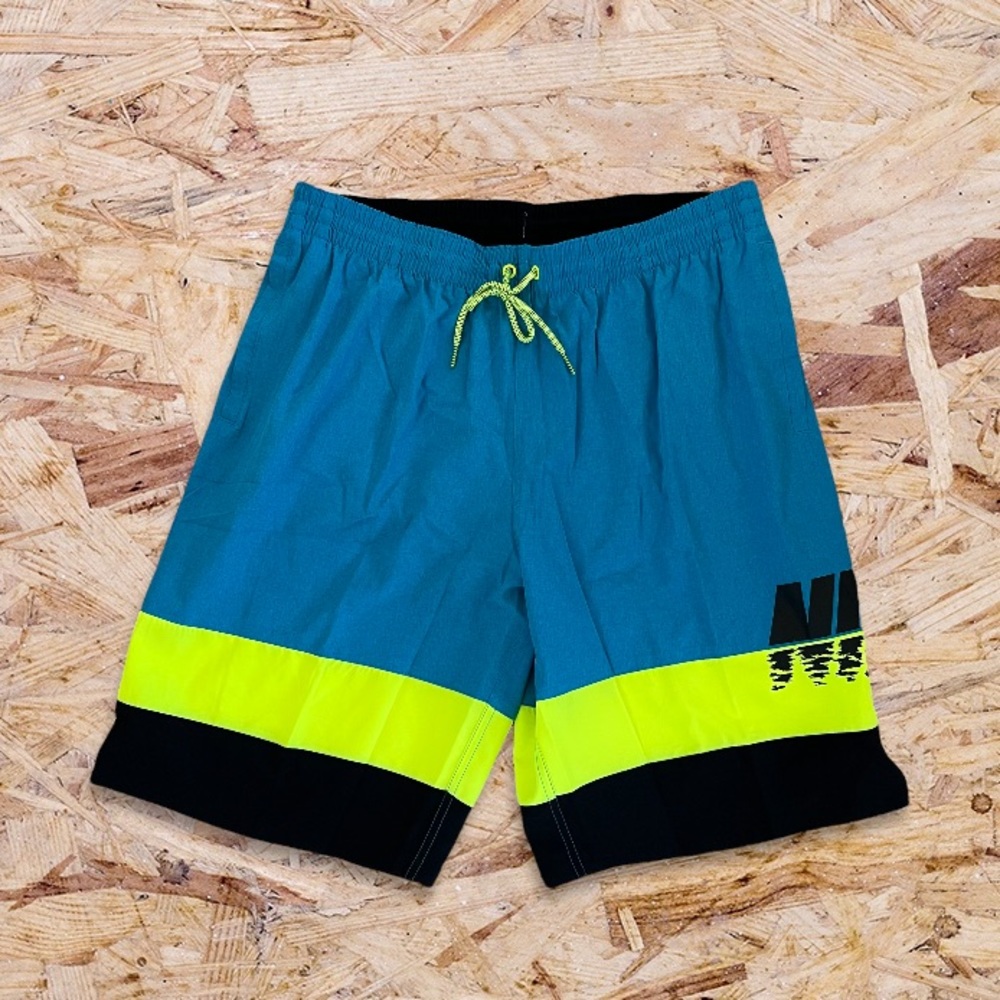 ✔️ NWT✔️ NIKE Sunset Logo Vital Swim Trunks - Picture 2 of 10